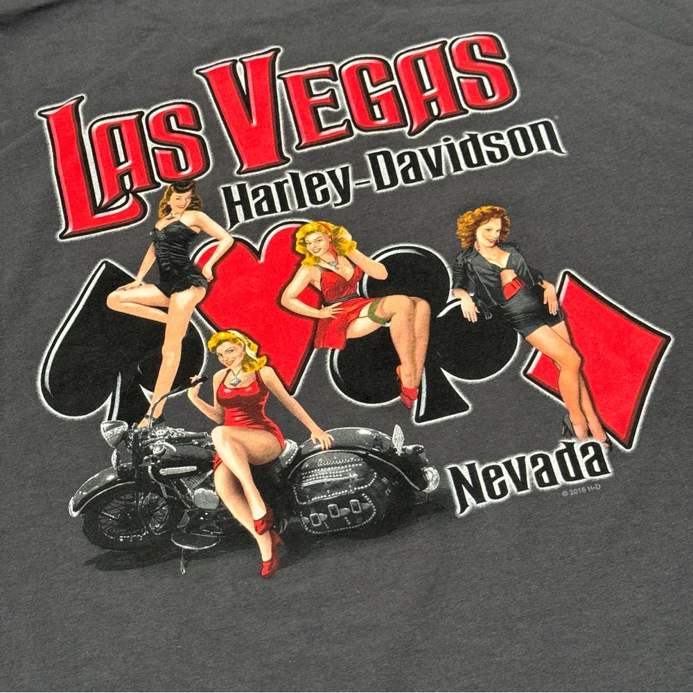 Harley-Davidson Graphic Cards Tee - Gem